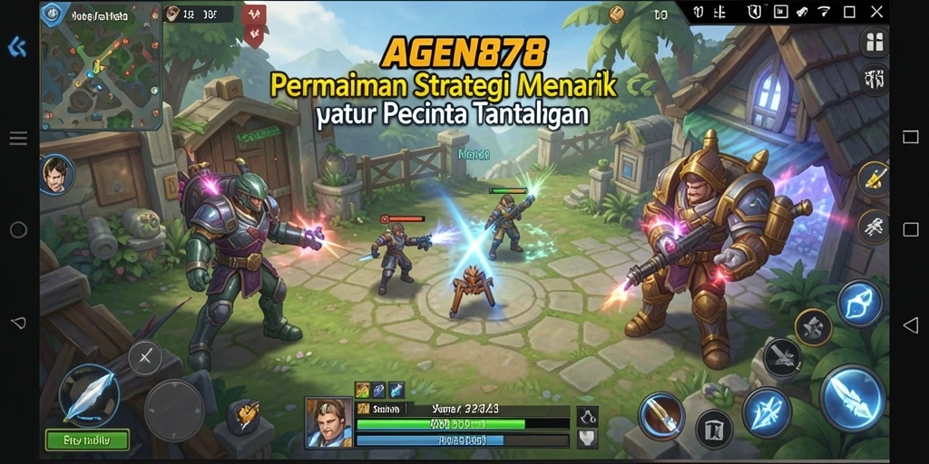 Screenshot AGEN878 menampilkan aksi intens dari gameplay strategi.