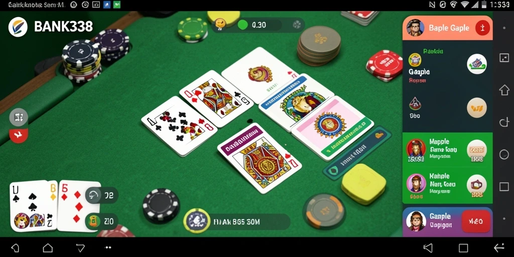 Tampilan gameplay seru BANK338 yang menampilkan kemenangan dalam Gaple.