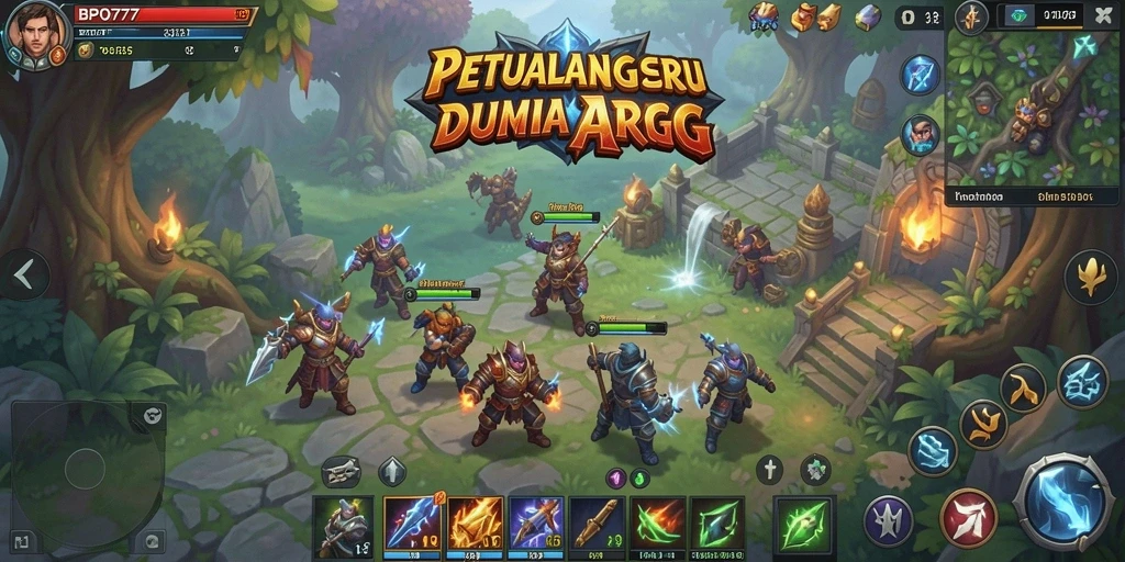 Tampilan gameplay ARPG yang mendebarkan di BPO777.