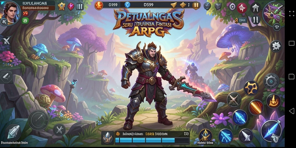 Tangkapan layar gameplay ARPG yang menegangkan di DS99.
