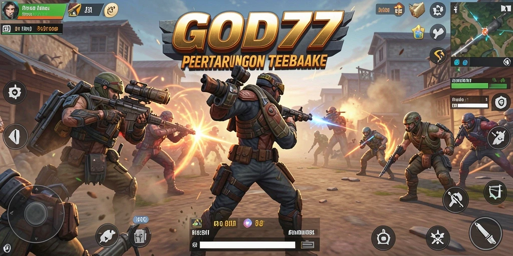 Gameplay intens di arena Battle Royale yang epik.