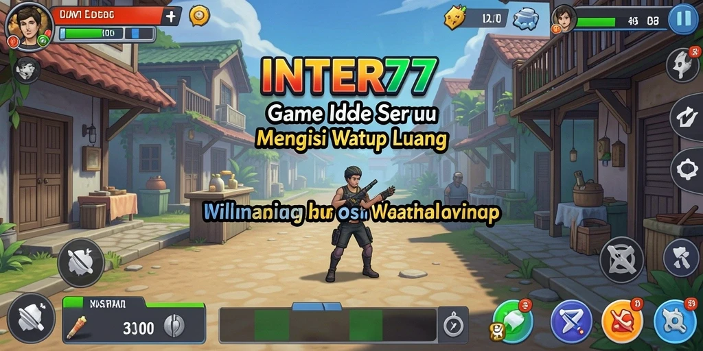 Screenshot utama INTER77 menunjukkan gameplay Idle yang menarik dan interaktif.
