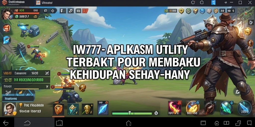 Screenshot utama menampilkan antarmuka IW777 dengan fitur utility yang lengkap.