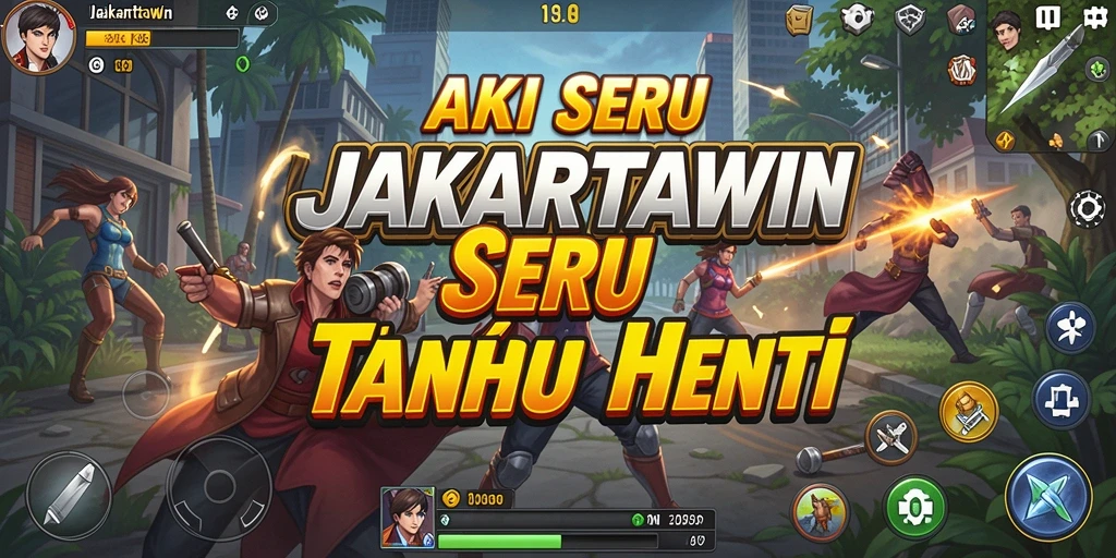 Tampilan gameplay mendebarkan JAKARTAWIN dengan aksi yang seru.