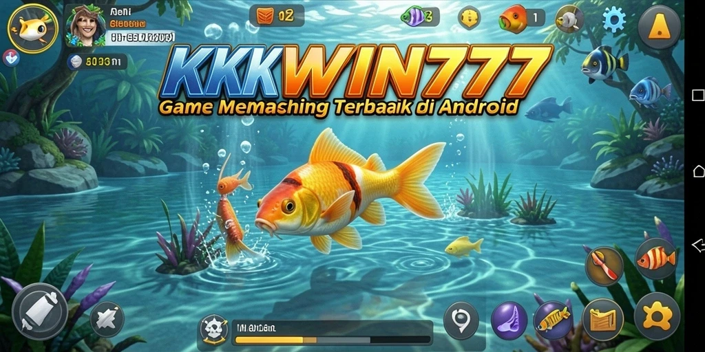 Tampilan gameplay KKWIN777 dengan pengalaman memancing yang seru dan mendalam.