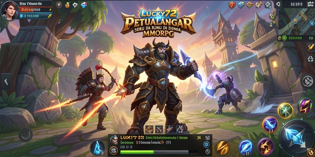 Tampilan gameplay seru di dunia fantasi LUCKY72.
