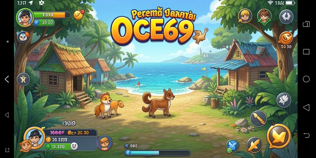 Tangkapan layar OCE69 menampilkan gameplay yang penuh warna dan menarik.
