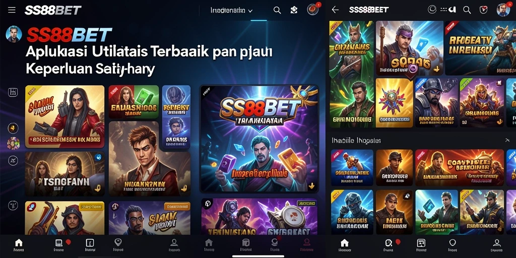 Tampilan antarmuka SS88BET yang intuitif dan menarik.