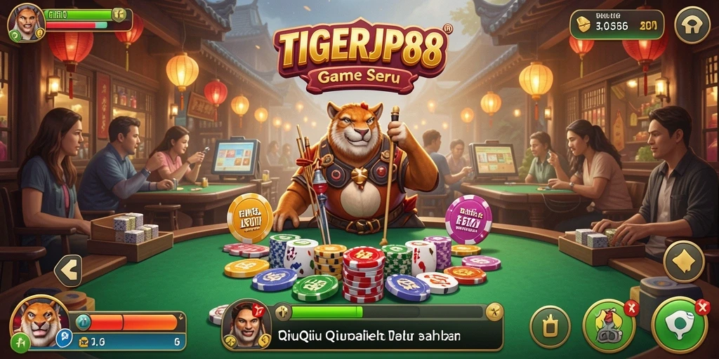 Tampilan gameplay QiuQiu yang seru dan menarik di TIGERJP88.